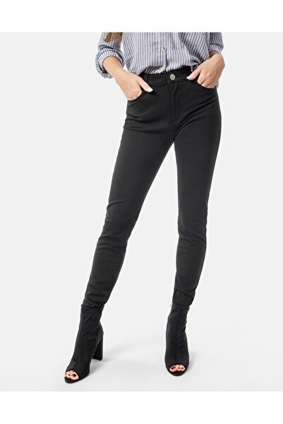 NO BRAND Pantaloni călduroși de damă, căptușiți, blugi negri, de iarnă 8611 W37