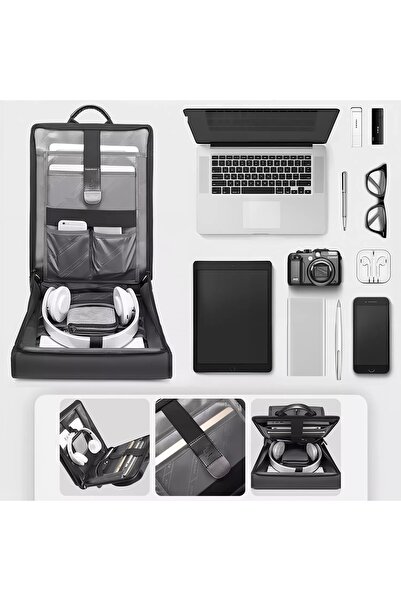 BANGE Rucsac impermeabil pentru laptop 14 inch, de călătorie urbană, 39.5x29