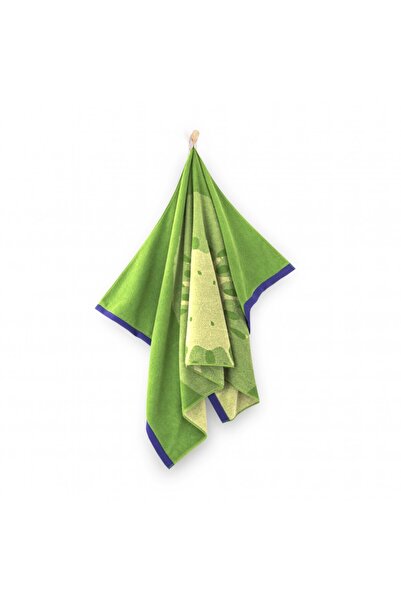 NO BRAND Prosop de plajă mare din bumbac egiptean 100x160 verde kiwi