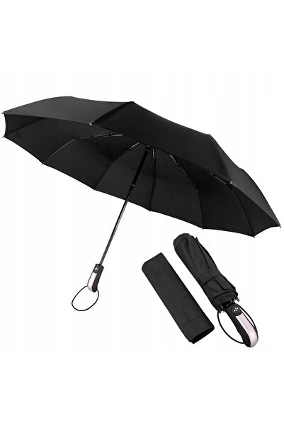 NO BRAND Umbrelă pliabilă automată Unisex XL cu husă Albastru