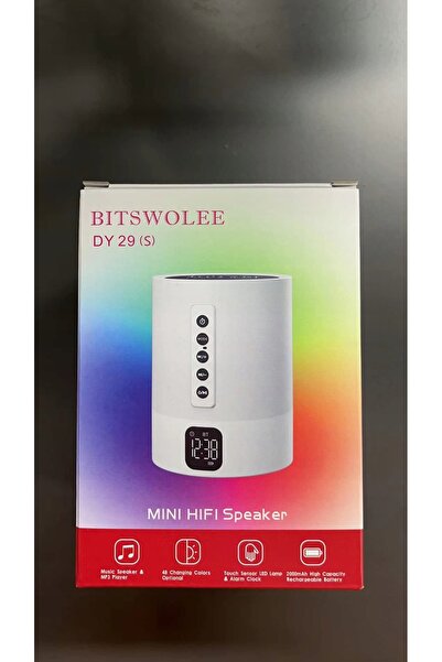 NO BRAND Boxă portabilă Bluetooth Lampă de veghe RGB Ceas cu alarmă Dy29S Bit...