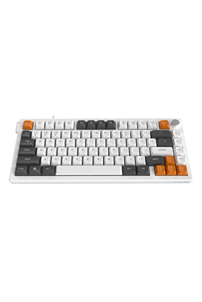 NO BRAND Ajazz Af82 Tastatură cu fir cu membrană, buton metalic, layout 75%, ...