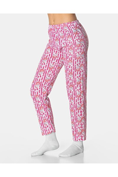 NO BRAND Set de pijamale din bumbac pentru femei, bluză cu mânecă lungă + pan...
