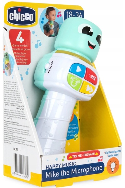 NO BRAND Microfon interactiv cu lumini Mikrofon Mike Chicco