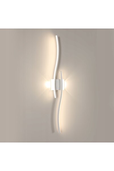 NO BRAND Lampă liniară LED SCIENNA ALBĂ MODERNĂ, APLICA DE PERETE PENTRU DORM...