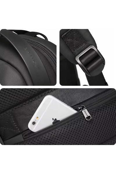 NO BRAND Rucsac urban Bange negru