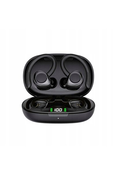 NO BRAND Căști wireless T1 intraauriculare Bluetooth IPX7 24h negre pentru al...