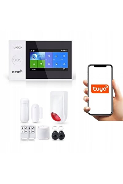 OnShoping Alarmă wireless LCD 4.3' GSM WiFi SMS Tuya Smart în Polonia + Sirenă