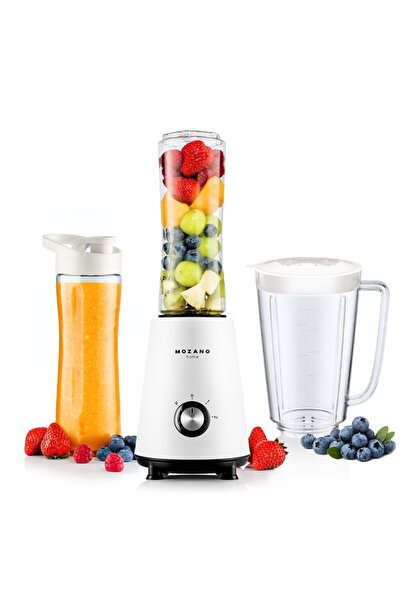 NO BRAND Blender cu recipient Mozano NUTRI SPORT 3-în-1, 350 W, alb