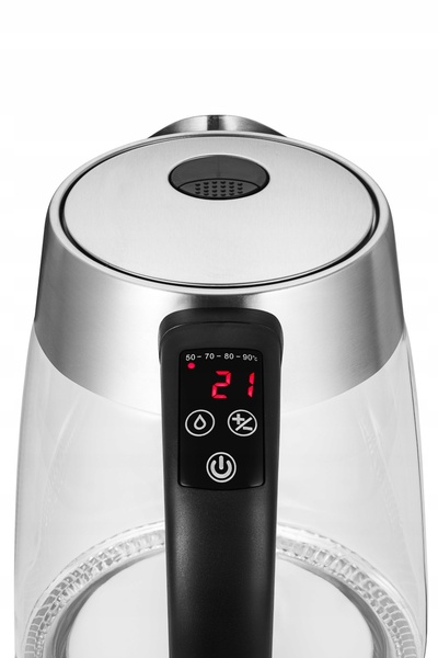NO BRAND Transa Electronics Fierbător electric din sticlă 2200 W 1.8 L Incolor