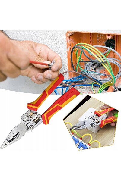 NO BRAND Clește electric multifuncțional 9W1 - Testează și repară în siguranță