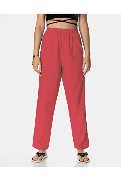 NO BRAND Pantaloni largi, subțiri și aerisiți, de damă, din bumbac, primăvară...