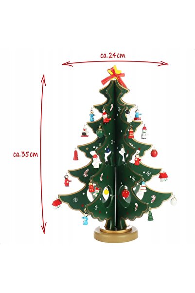 NO BRAND Mini Brad de Crăciun Artificial din Lemn, Decorațiune/Ornament de Cr...