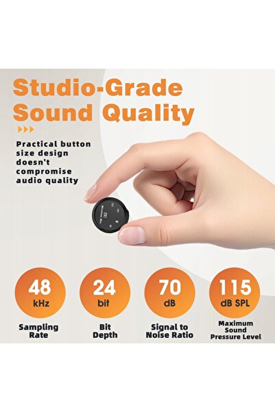 NO BRAND Microfon Lavalieră Profesională Fără Fir iPhone Android Hi-Fi Plug a...