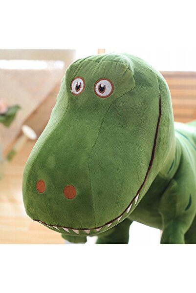 NO BRAND Jucărie de pluș Dinozaur Verde 40cm Jucărie de pluș mare Prit