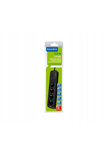 NO BRAND Reinston prelungitor cu 4 prize, 1.5m