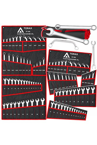 NO BRAND Set de chei tubulare Torx CrV, cotite tip C, dimensiuni mari 6-32mm,...