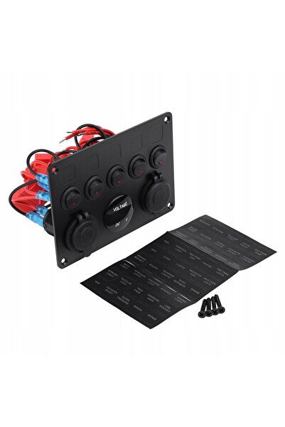 NO BRAND Panou de comutare 12-24V USB, comutator Pornit/Oprit