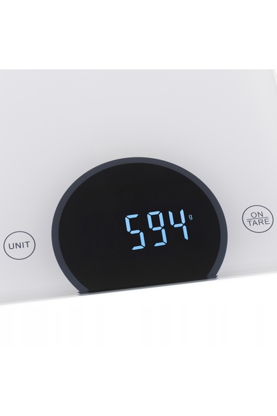 adler Cântar electronic de bucătărie cu afișaj LED alb, 10 kg