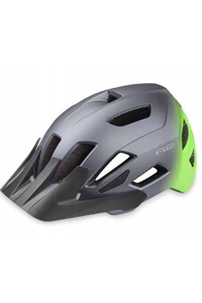 NO BRAND Casca de bicicletă R2 Moonlight Matt cu lumini LED 55-58 gri