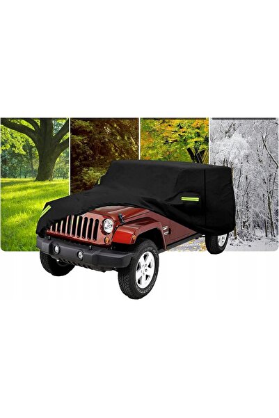 NO BRAND Husă pentru mașină Jeep, mare, impermeabilă, cu 6 straturi de protec...