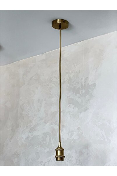 Maison Avf Metal Eskitme Gold Kablolu E27 Duy Sarkıt Avize Kablosu 60 cm