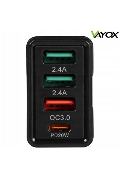 NO BRAND 3x încărcător de perete USB USB-C QC 3A PD 32W Vayox