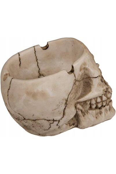 NO BRAND Scrumieră decorativă din rășină, în formă de craniu, 10×6×12 cm