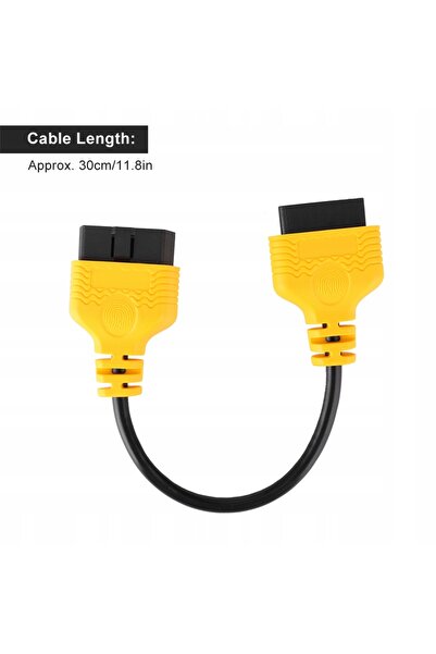 NO BRAND Cablu prelungitor conector de diagnosticare OBD2 cu 16 pini, tată la...