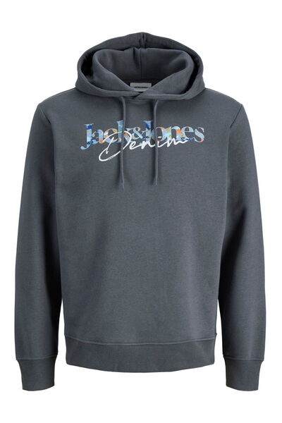 Jack & Jones Ανδρικό φούτερ με στάμπα στο στήθος και κουκούλα - Tom