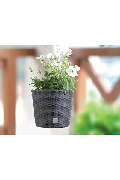 NO BRAND Ghiveci pe picioare Donica Skrzynka pentru flori Antracit Sistem de ...