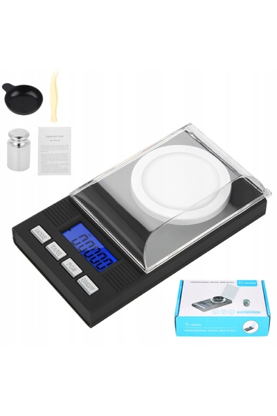 NO BRAND Balanță electronică de precizie pentru bijuterii 0.001g / 100g LCD