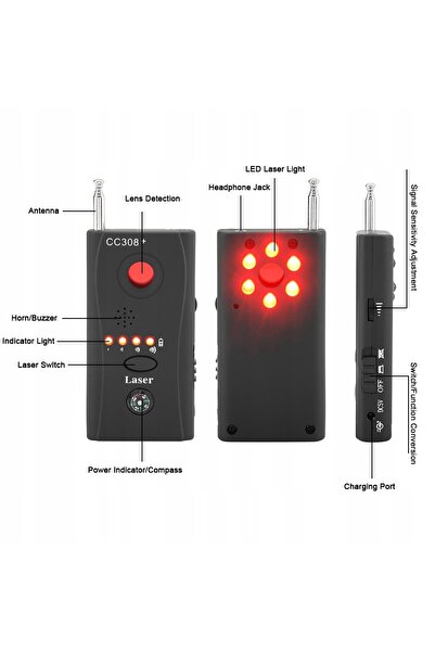 NO BRAND Detectoare de camere ascunse, detector de semnal RF, detector de dis...