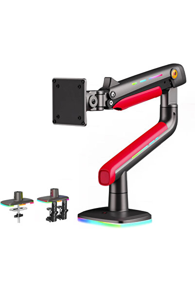 NB ERGONOMIC ذراع شاشة ألعاب | زنبرك غازي | دوران 360 درجة | RGB | مناسب لمقا...