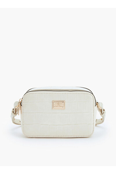 Flora Bella by Shoexpress Textured Crossbody Bag with Adjustable Strap
