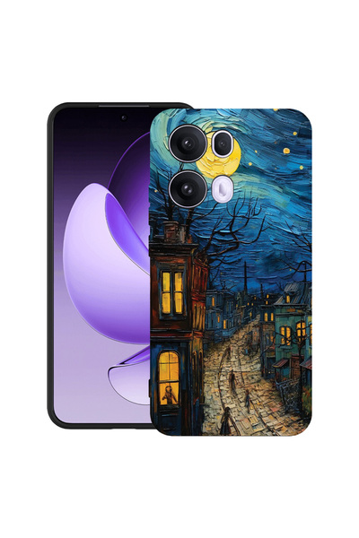 bestcase ®   Husă TPU Ultra Subțire pentru OPPO A6 / A6x / A6s, Van Gogh Viaț...