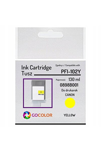 NO BRAND Cartuș de cerneală nou Pfi-102Y Pfi102 Galben pentru Canon Imageprog...