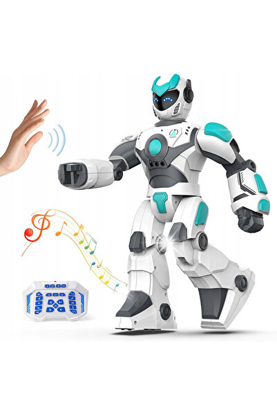 NO BRAND Robot interactiv pentru copii, 40 cm, cu telecomandă, programabil vocal