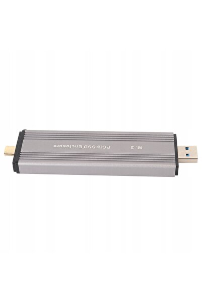 NO BRAND Carcasă M2 pentru disc M.2 NVMe SATA, Bay M.2, USB 3.1, Protocol Dual