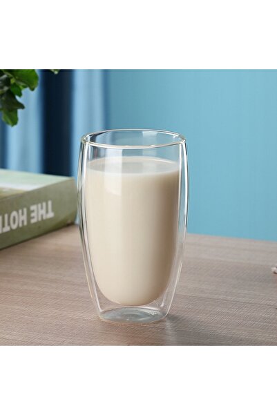 NO BRAND Set 6 pahare termice cu pereți dubli 450ml - 14,5cm Gc-04 Specd