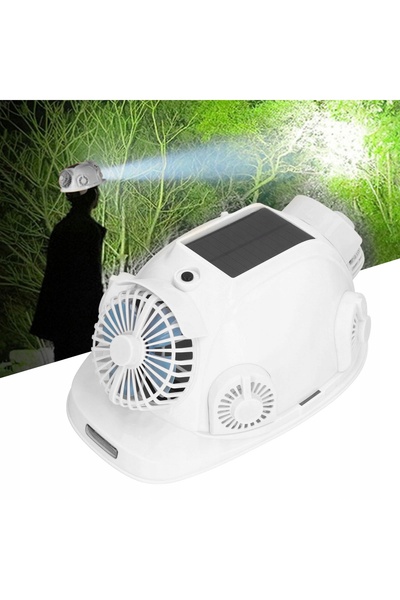 NO BRAND Cască de șantier puternică cu 6 ventilatoare și Bluetooth