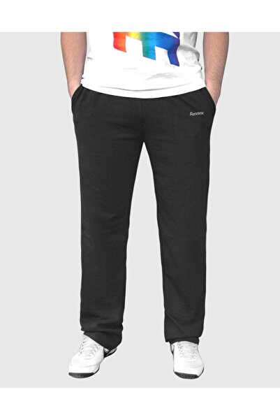 NO BRAND (Rennox) Pantaloni sport negri pentru bărbați, croială dreaptă, 122 m