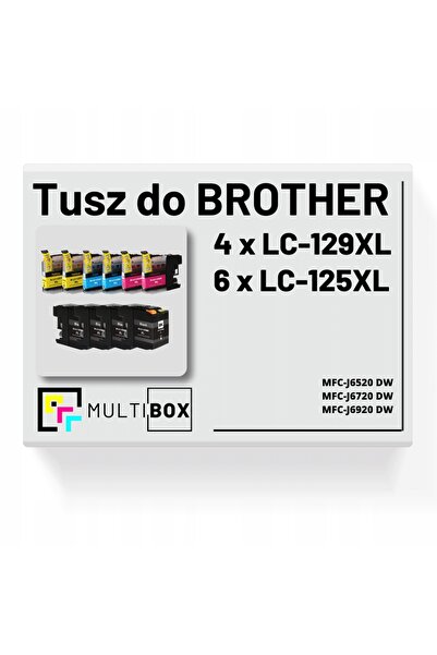 NO BRAND 10X Cerneală nouă LC-129XL LC125XL pentru BROTHER MFC-J6720DW MFC-J6...
