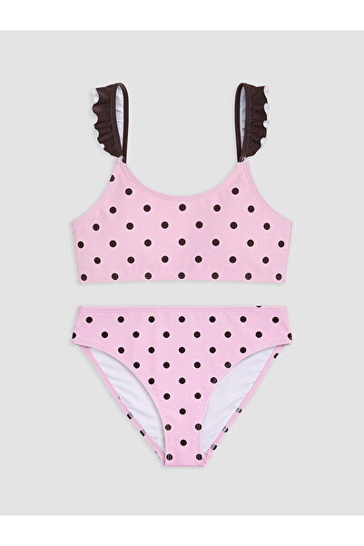 LC Waikiki Bikini cu volane și buline pentru fete