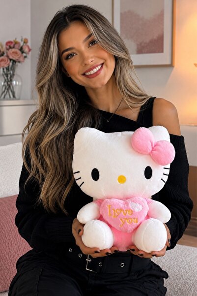 STORE24 I Love You Kalpli Hello Kitty Peluş – Sevgiliye, Kıza Romantik Peluş ...