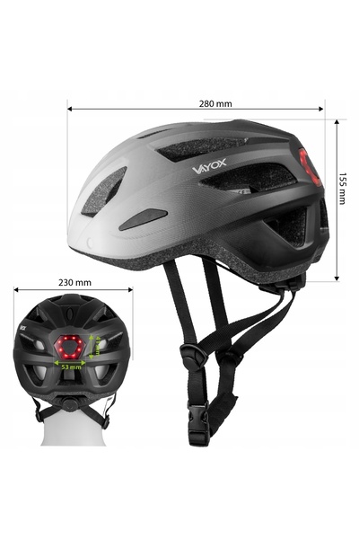 NO BRAND CĂȘTĂ DE BICICLETĂ MTB CU LUMINĂ LED, AJUSTABILĂ, UȘOARĂ, ROZ L, ALB...