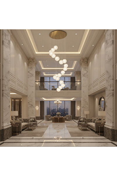 iTin MILLE Crystal Chandelier, 18x G9, Diameter 60 cm x Height 340 cm, Crysta...