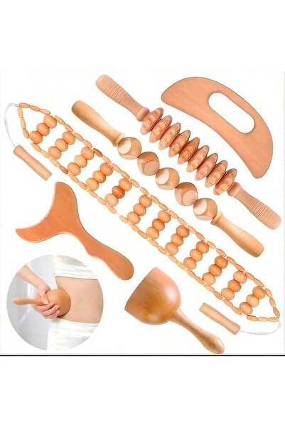 Generic Brand مجموعة تدليك خشبية