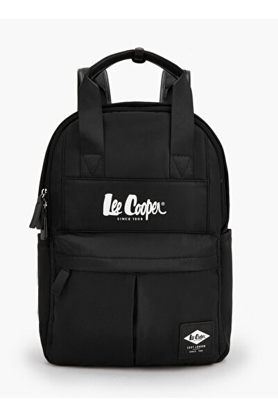 Lee Cooper Logo Print Backpack with Adjustable Shoulder Straps