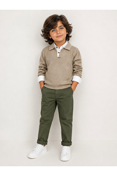 ORYEDA EXCLUSIVE Mct Baby Premium Knitwear Shirted Boy's Combination Set – Be...